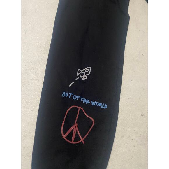 Travis Scott x Champion Fleece Astroworld Sweatpants Joggers Size Medium - Picture 2 of 8